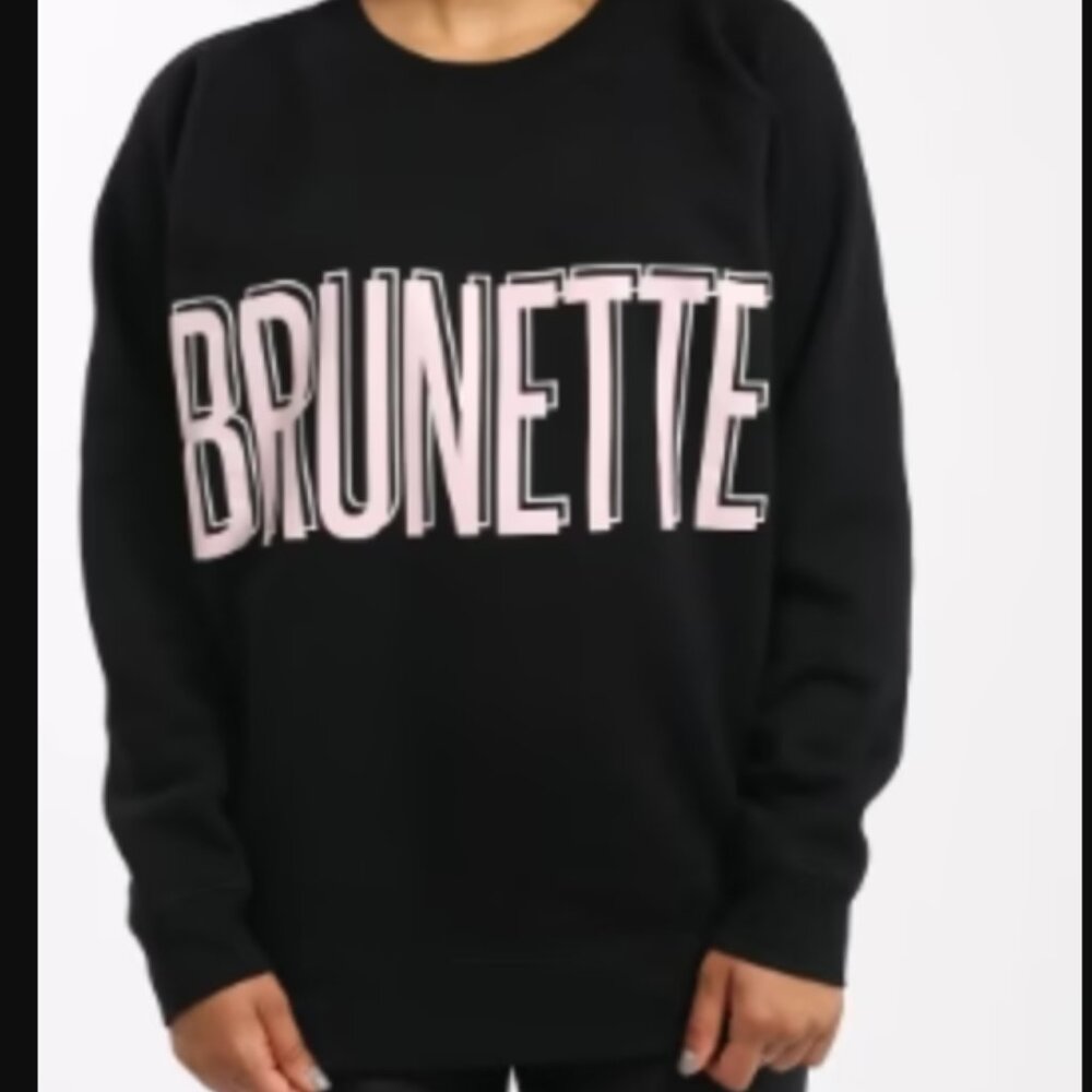 The "BRUNETTE" Big Sister Crew Neck Sweatshirt